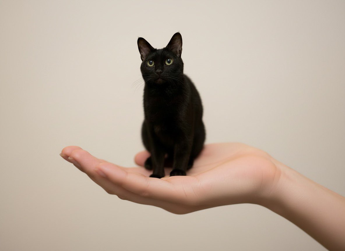 Miniature Pet on Palm Prompt for Image Generation 2