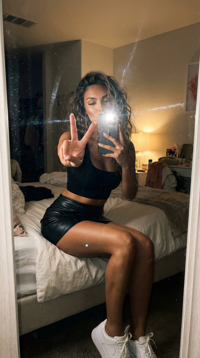 AI Influencer Mirror Selfie Pose Prompt