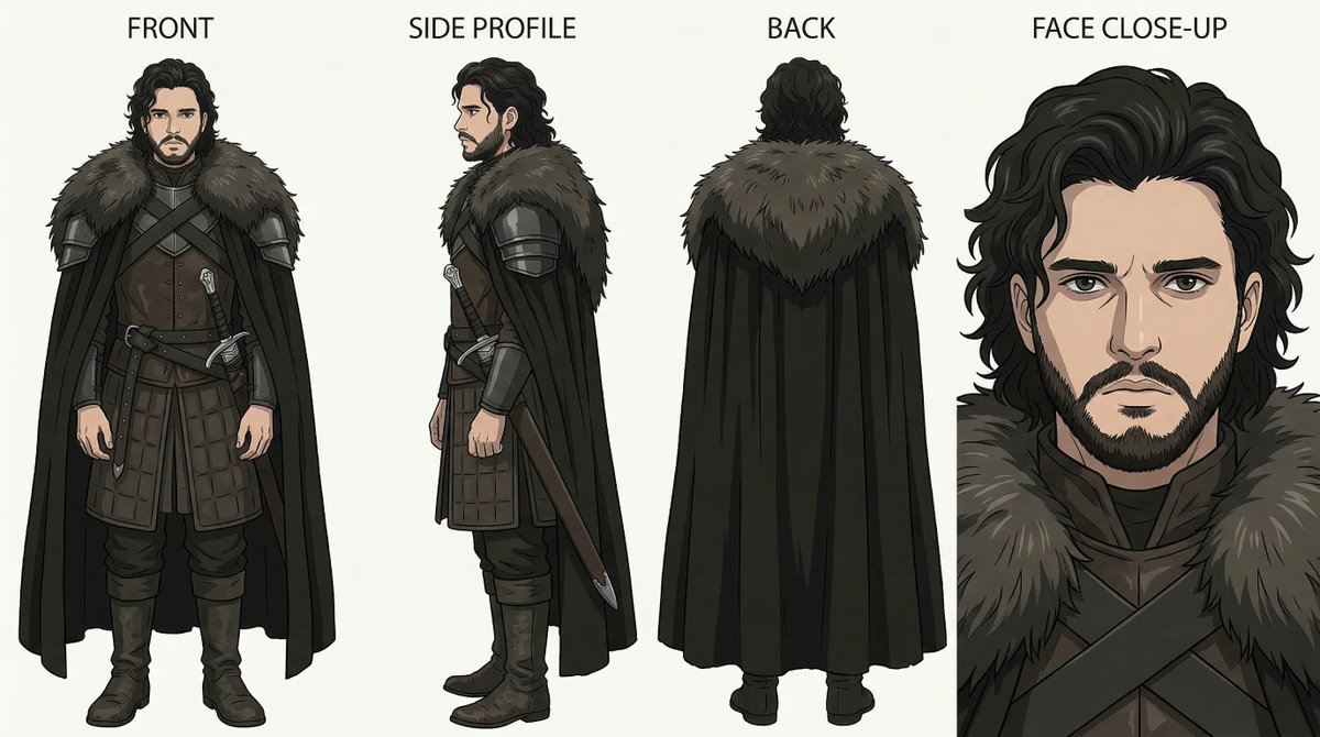 Ghibli x Game of Thrones Character Prompts 4
