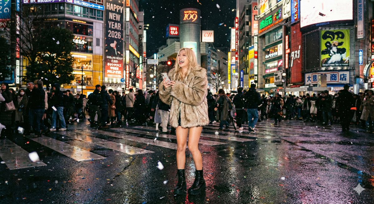 Shibuya New Year's Eve Beauty