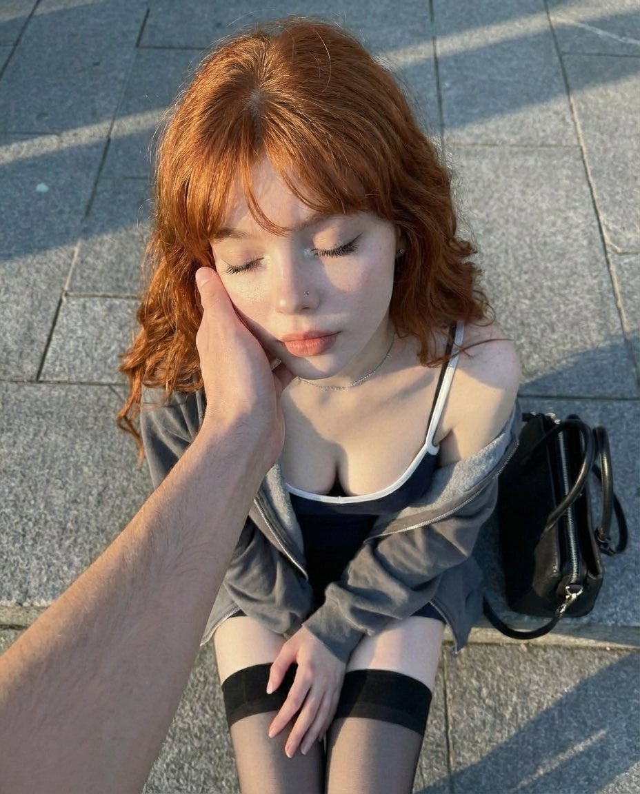 Top-Down Outdoor Portrait at Golden Hour 2