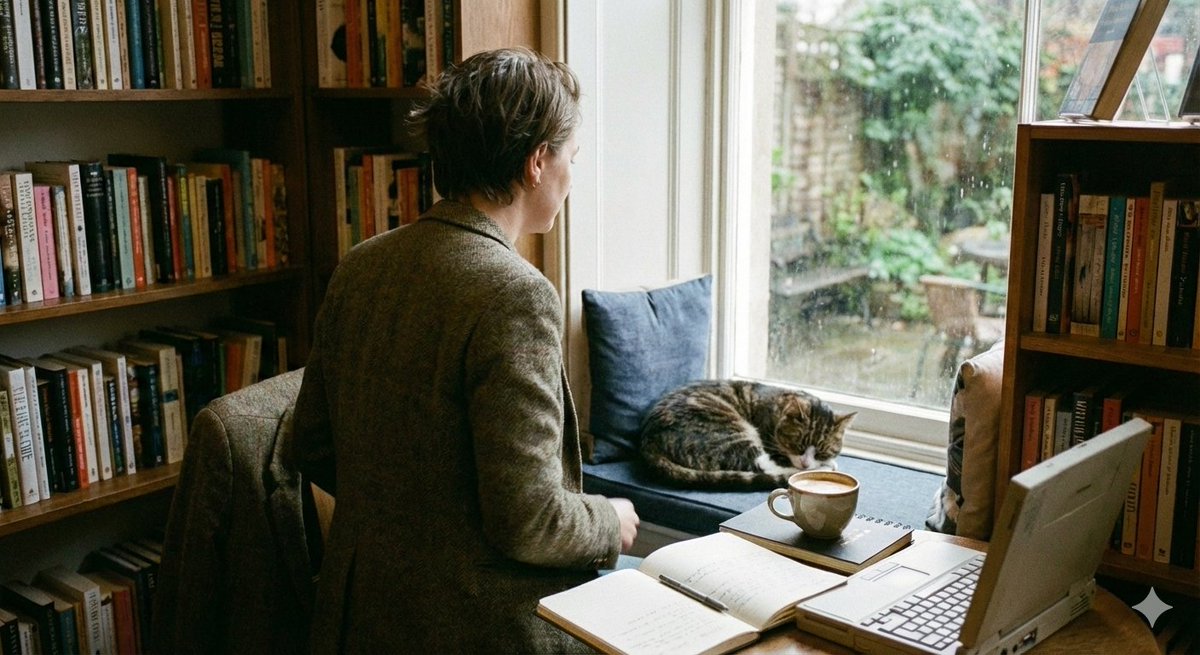 Cozy Candid Back Angle Scene Prompt