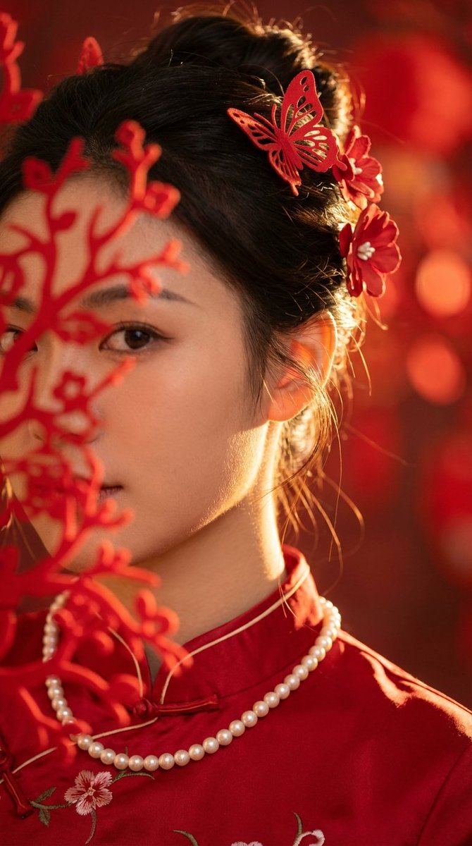High-End Commercial Portrait with New Chinese Aesthetic 2