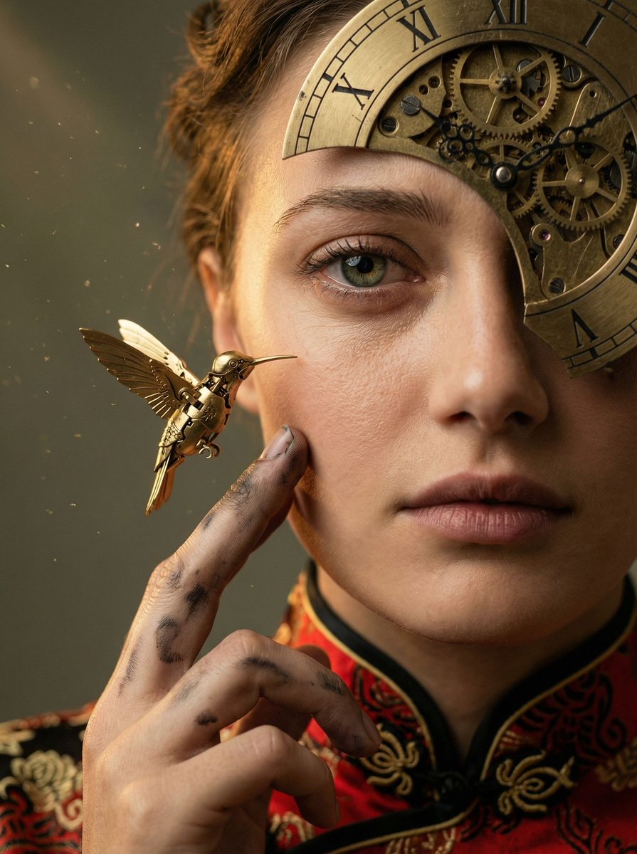 Game Asset - Mechanical Melancholy Macro Portrait Prompt 4