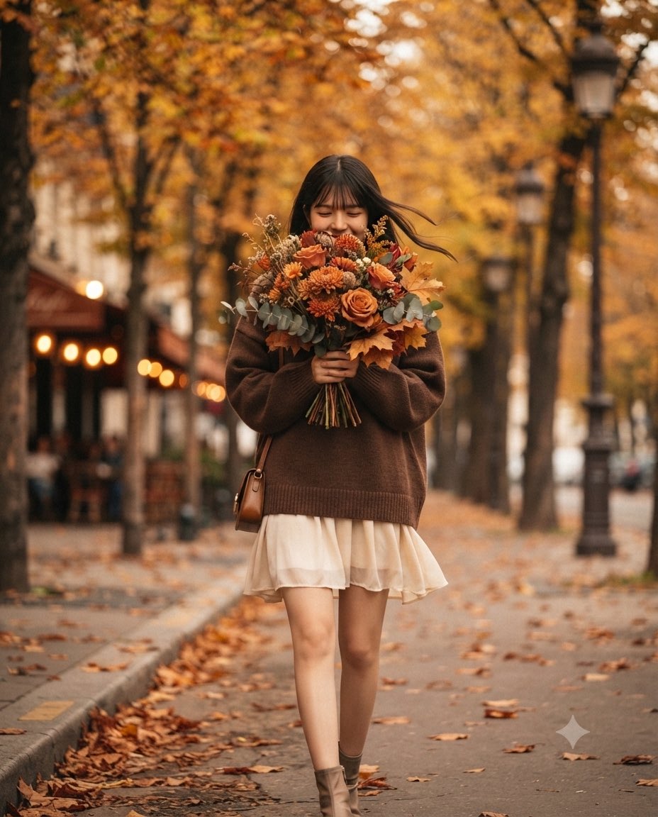 Autumn Flower Walk Portrait 2