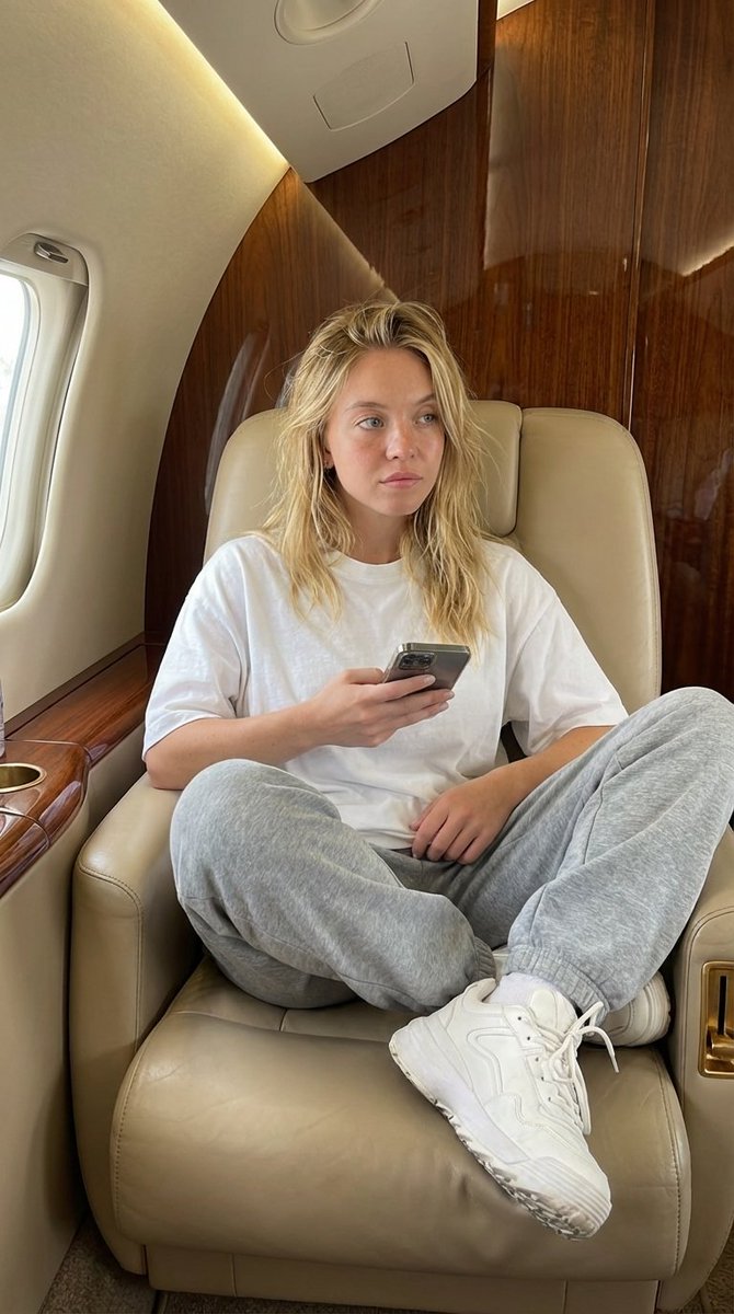 Luxury Private Jet Photoshoot Prompt for Stylish Young Woman 3
