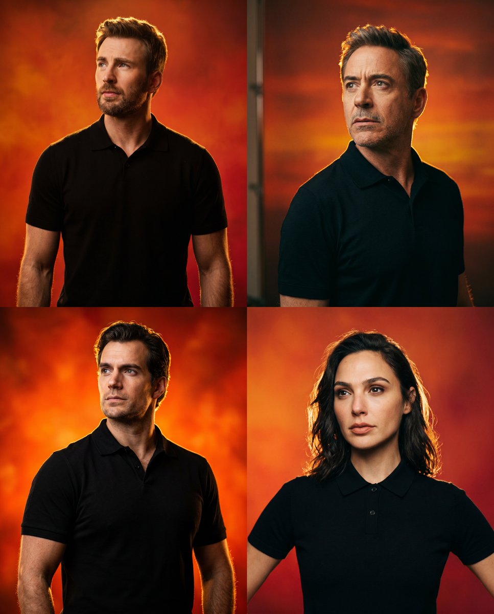 Vibrant Celebrity Studio Portrait 4