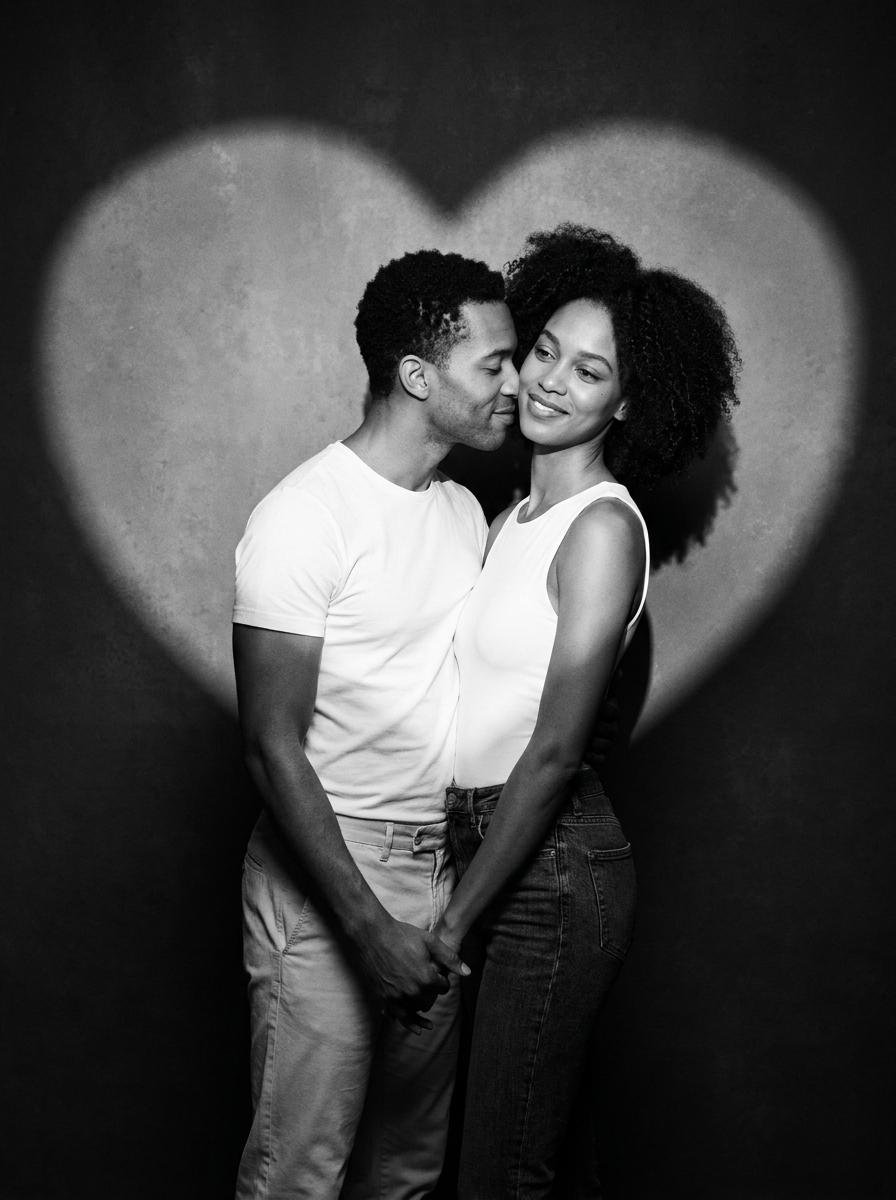 Romantic Black and White Studio Portrait 2