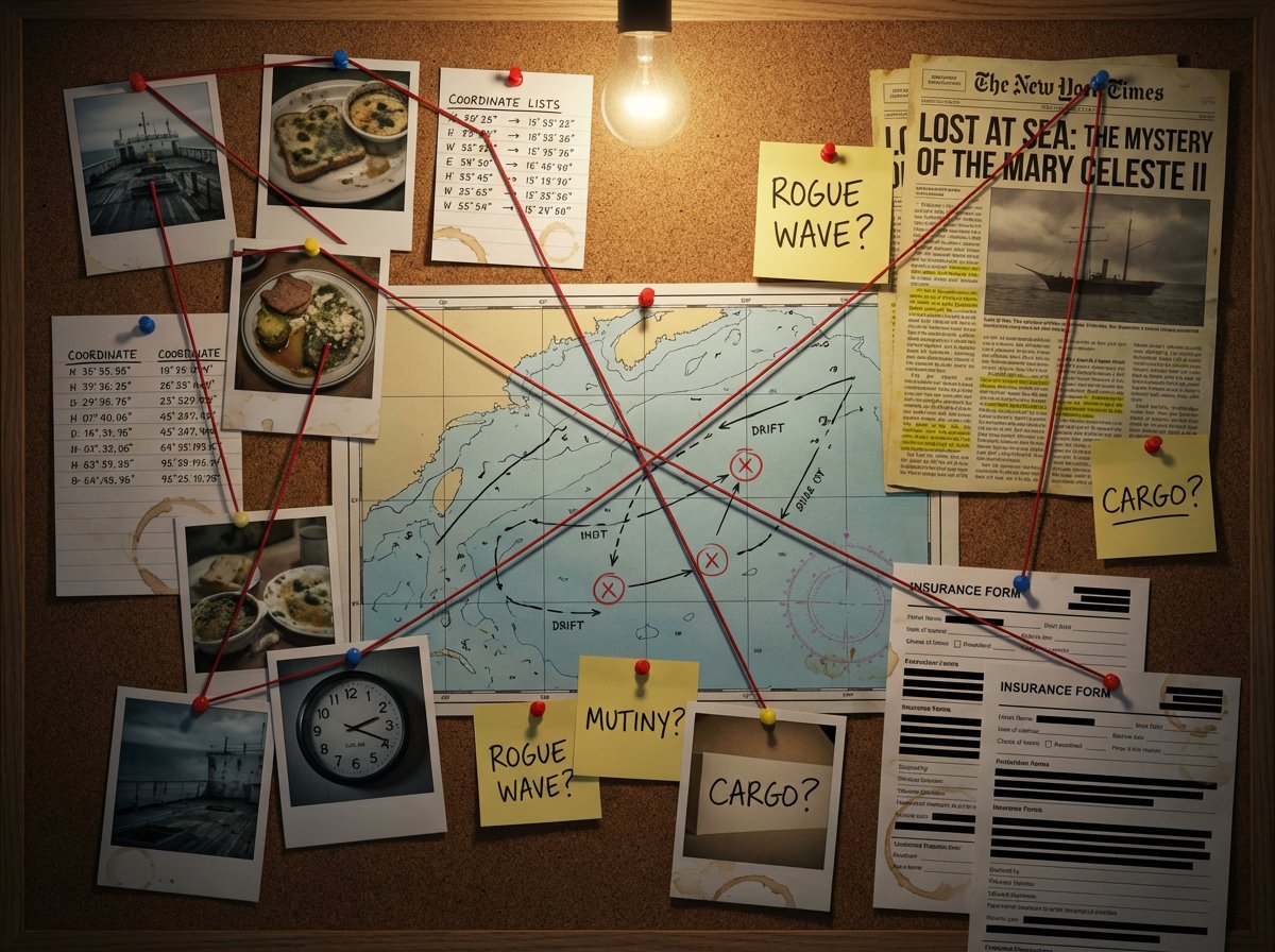 Noir Detective Evidence Board Visualization 3