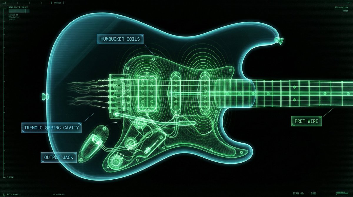 Neon X-Ray Photorealistic Scan 3