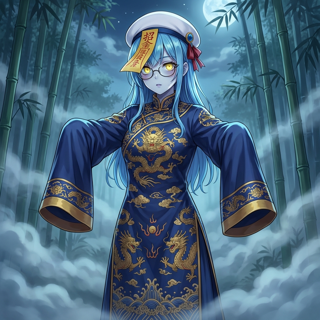 Ancient Zombie (Kyonsi) in a Bamboo Forest