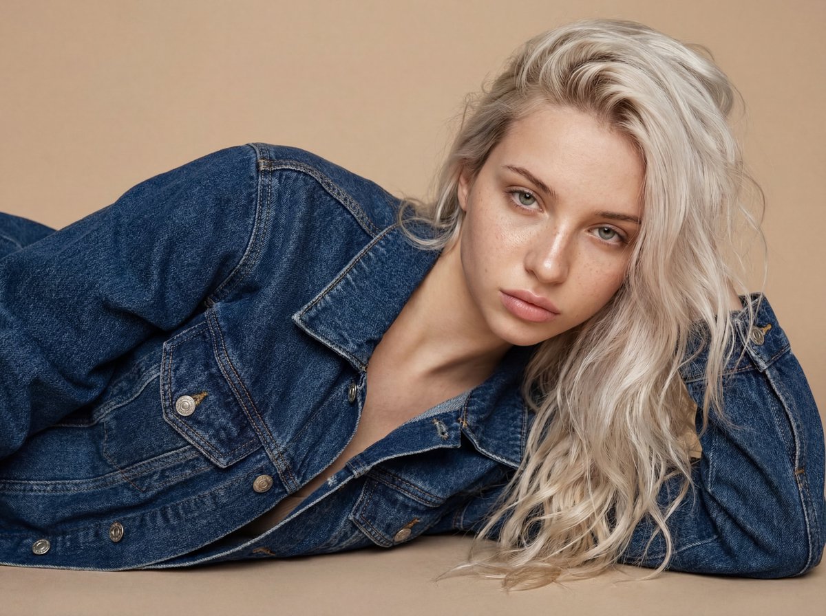 High Fashion Denim Editorial Prompt