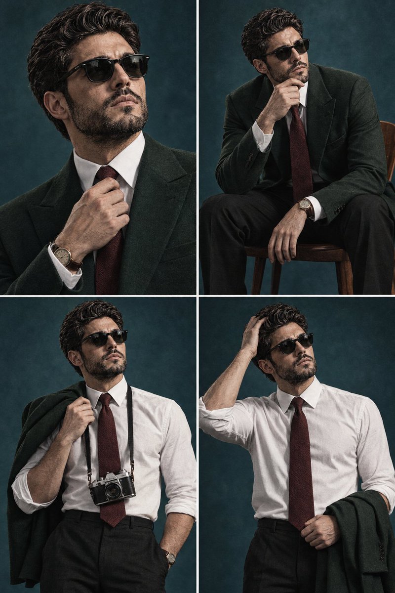 Comic / Storyboard - Vintage Editorial Portrait Collage