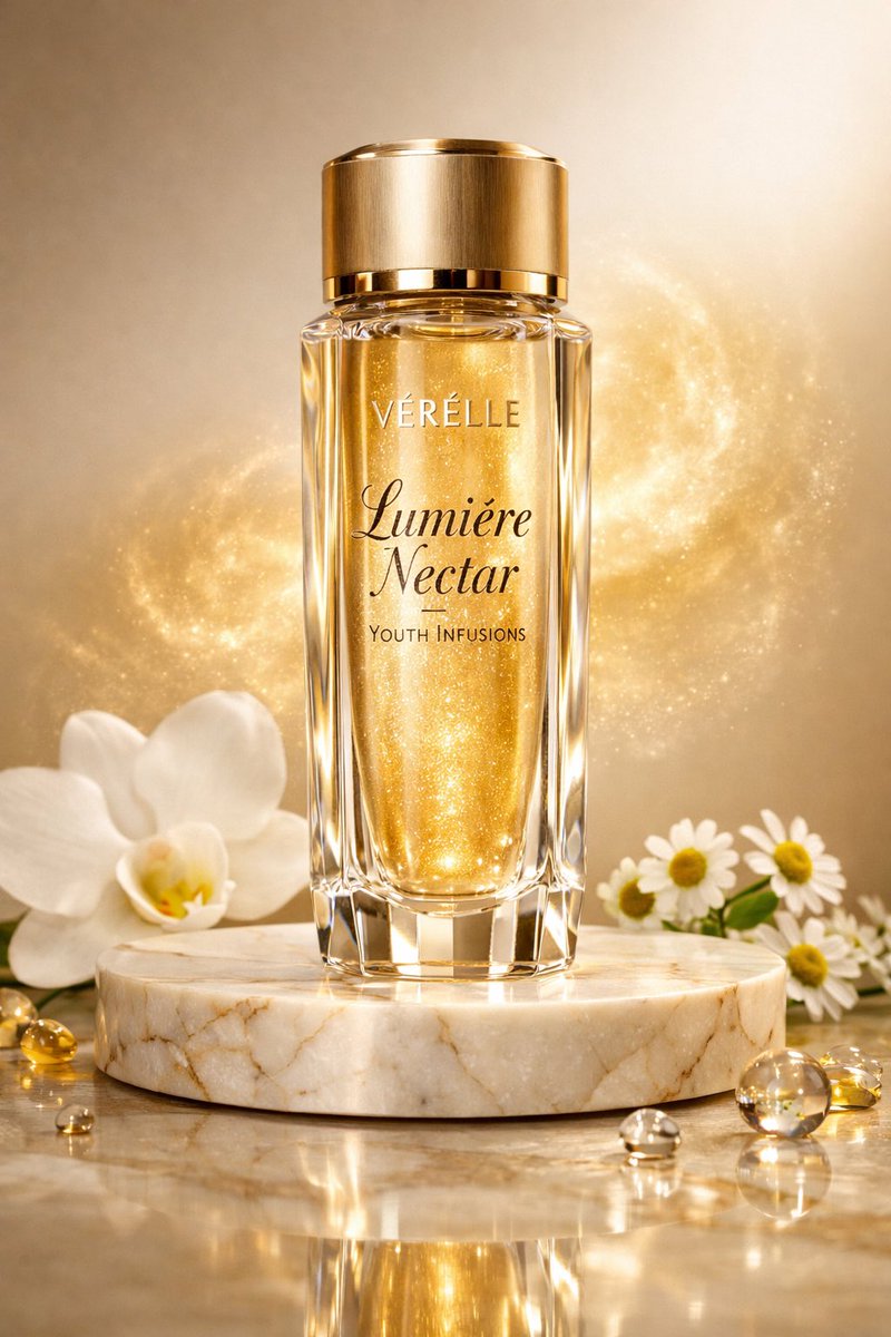Luxury Skincare Commercial Photography: Lumière Nectar 2