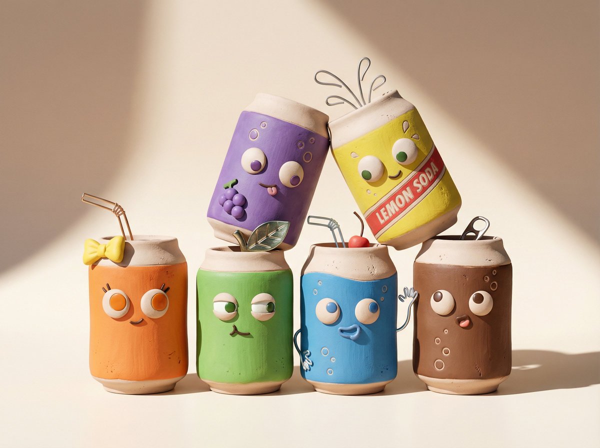 Handmade Clay Figurine Style with Wire Elements 4