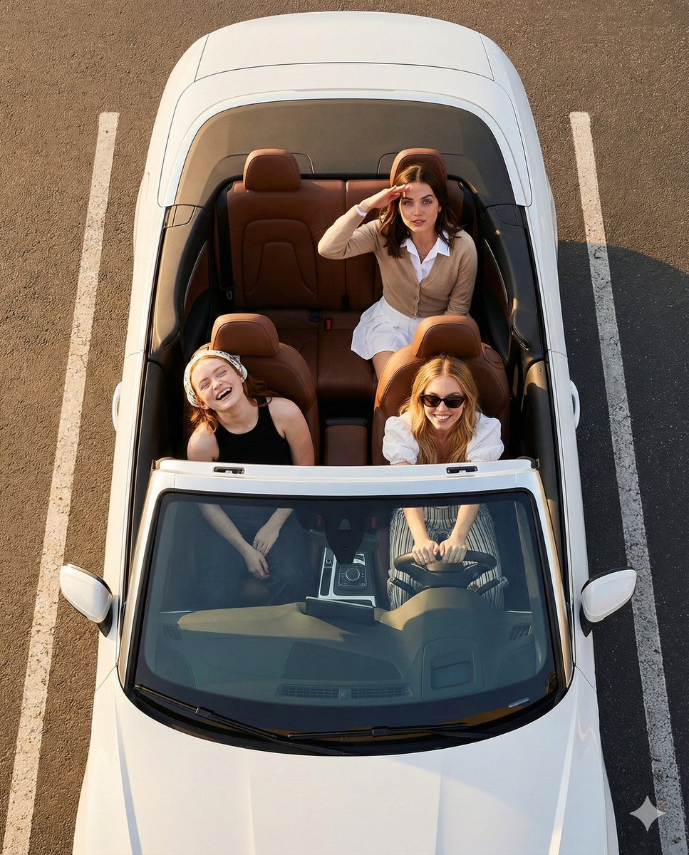 Road Trip Aesthetic with Three Subjects and Jeep 3