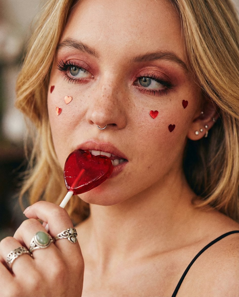 Coquette Soft Grunge Portrait with Lollipop 3