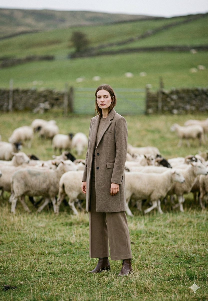Cinematic Editorial Portrait in European Countryside