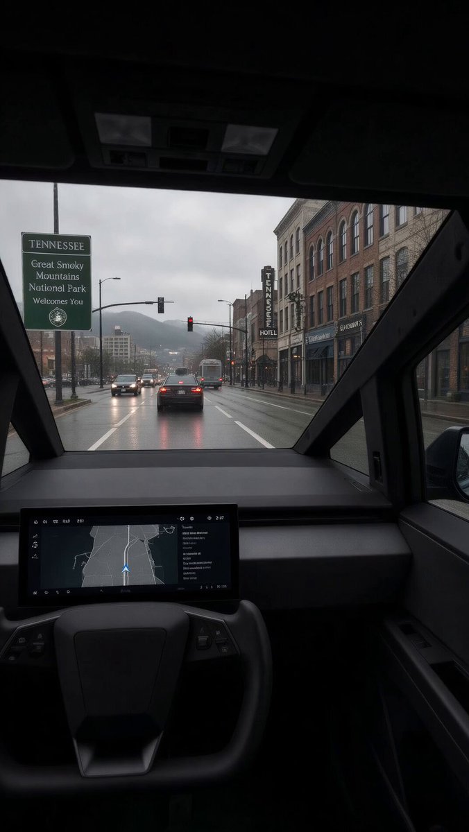 Cybertruck First Person View Prompt