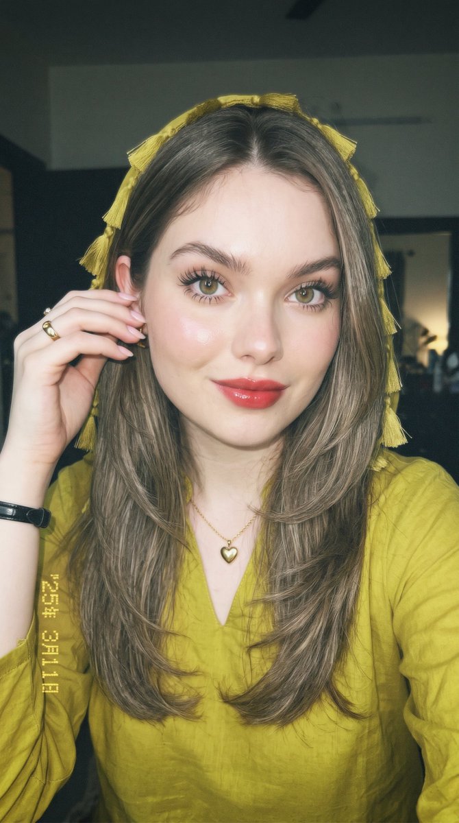 Chartreuse Kurta Editorial Portrait 2
