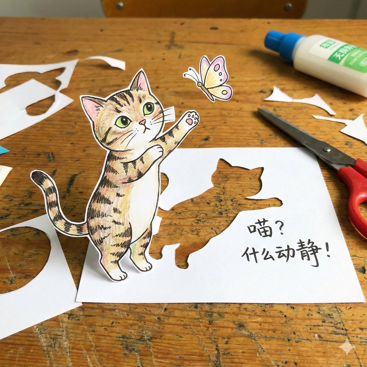 Paper Art Cutout Effect Prompt 3