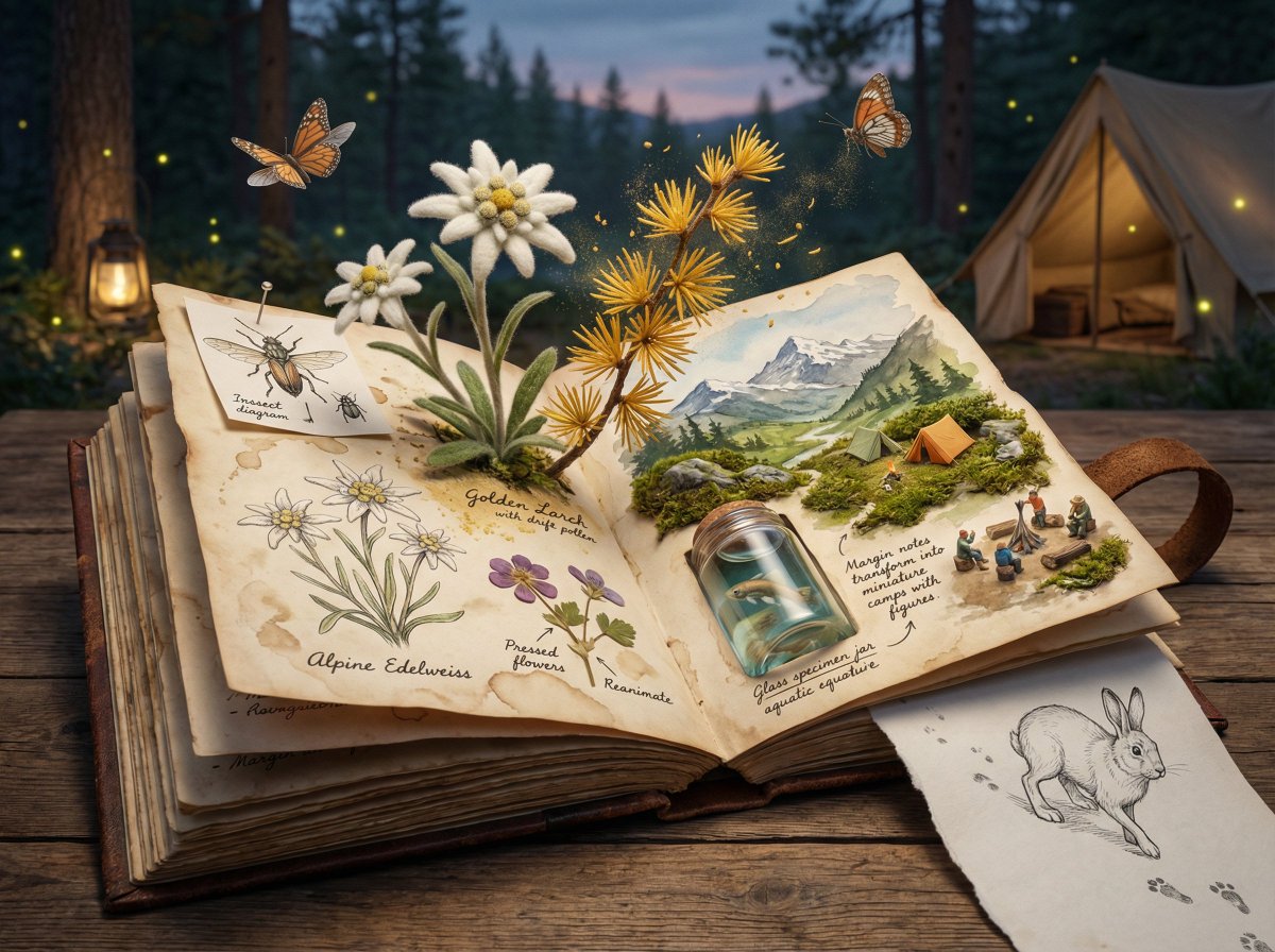 Naturalist Field Journal Ecosystem Scene