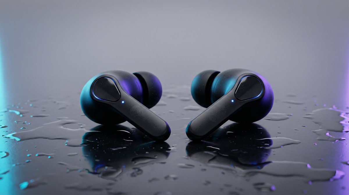 High-End Product Mockup for Wireless Earbuds