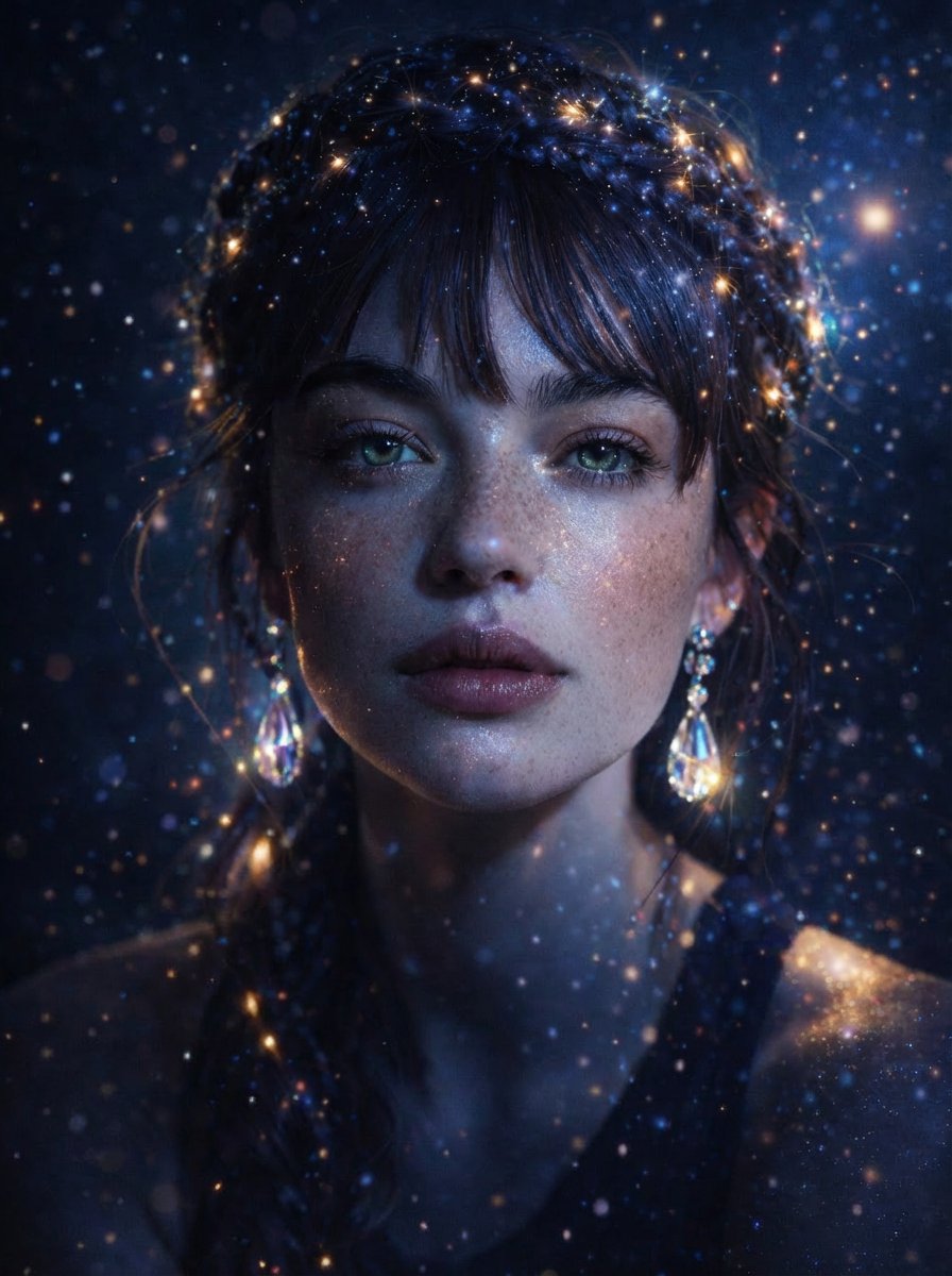 Magical Cinematic Portrait with Bioluminescent Light 2