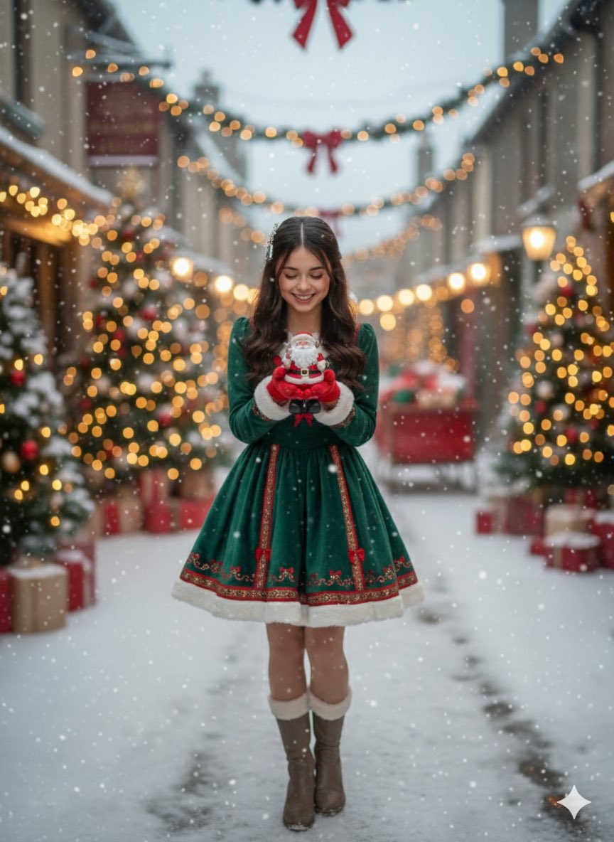 Whimsical Christmas Fantasy Portrait