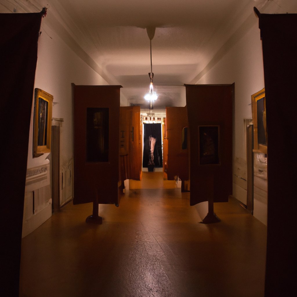 Eerie Hallway with Shadow Creature Prompt 3