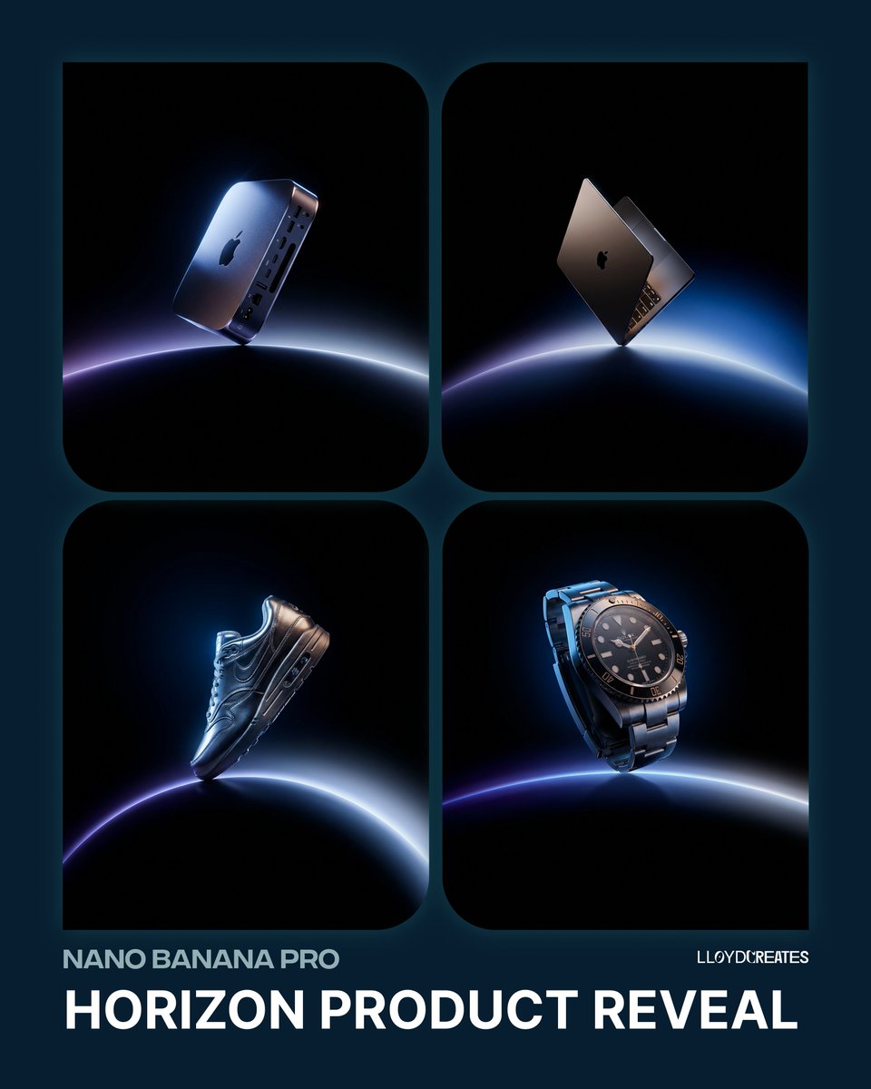 Premium Dark Horizon Product Reveal Prompt