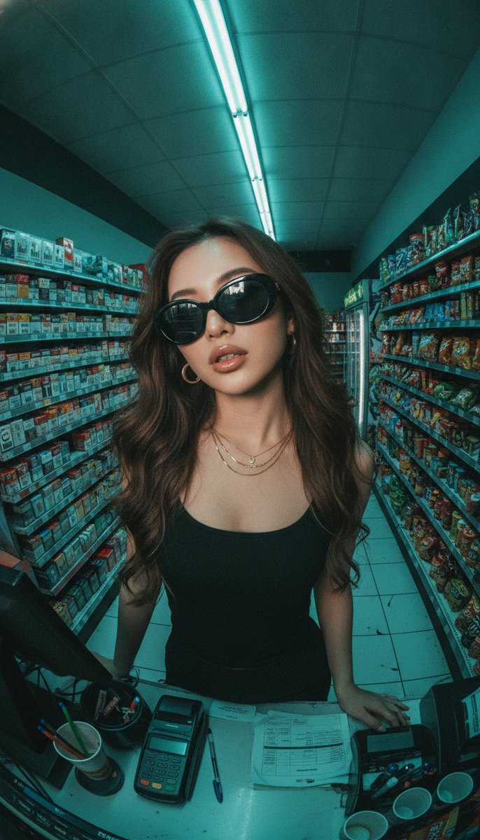 Fisheye Convenience Store Portrait 4