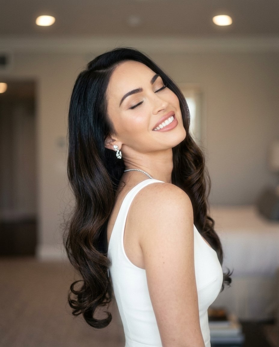 Dreamy Glam Portrait with Soft Focus Vintage Realism 4