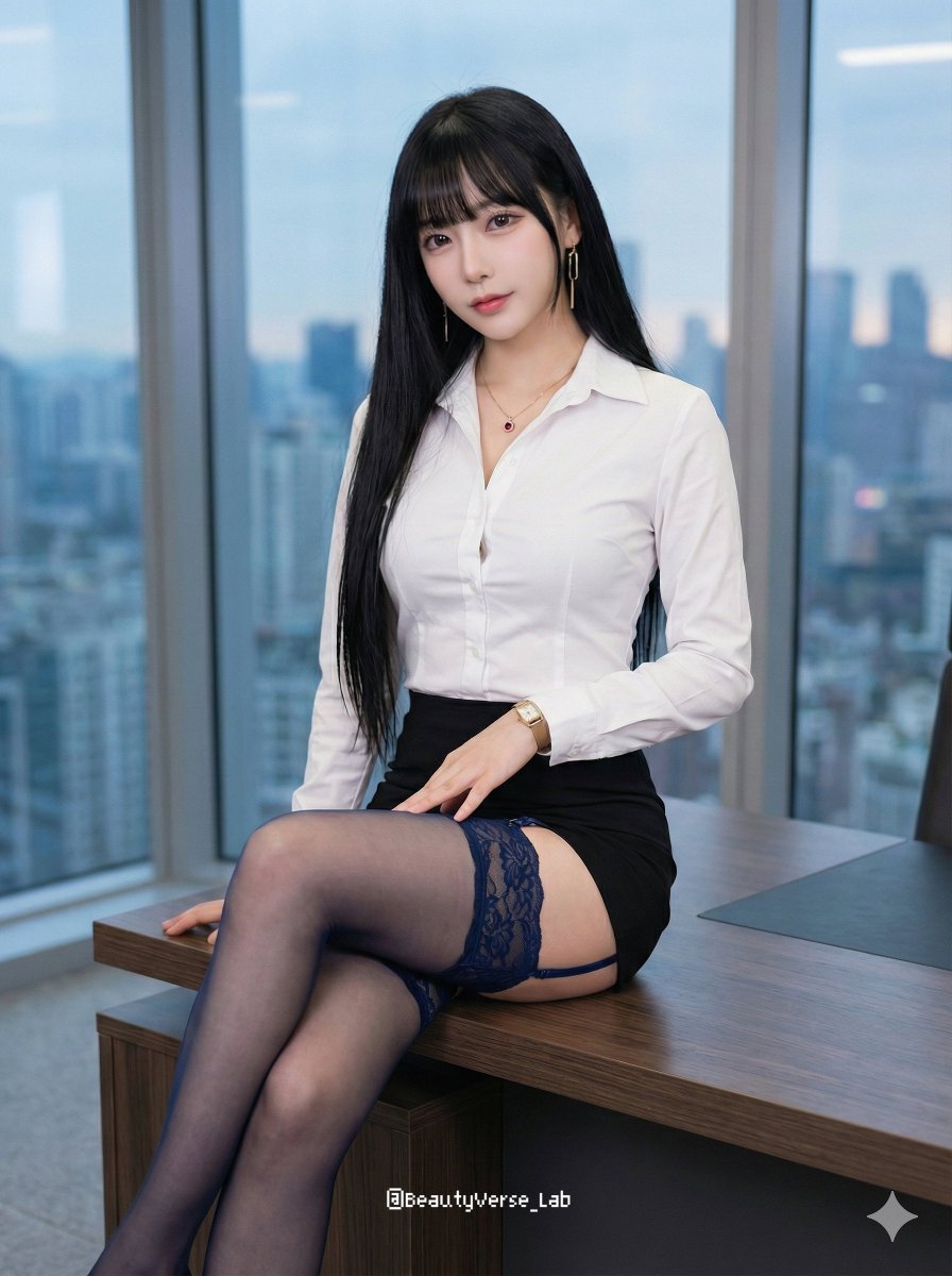 Seductive Office Lady Portrait Prompt for Nano Banana Pro
