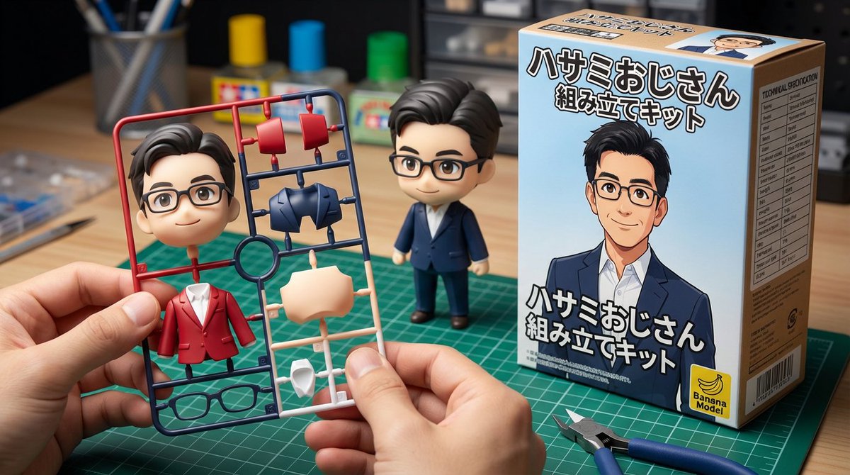 Scissor Man Figure Generation (Plastic Model and Flocked) 3