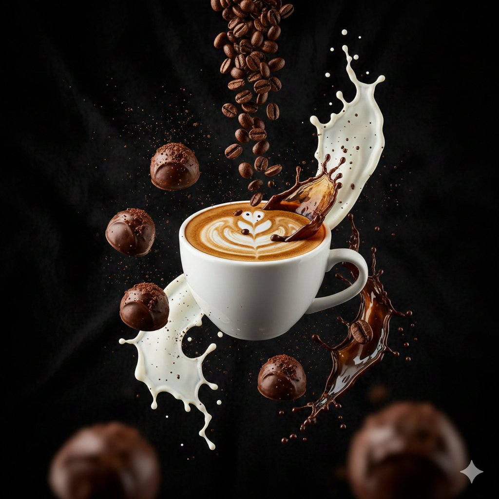 Ultra-Cinematic Splash Photography of Coffee and Chocolate 2