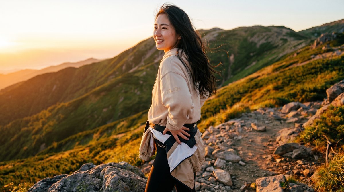 Candid Sunrise Mountain Portrait 2