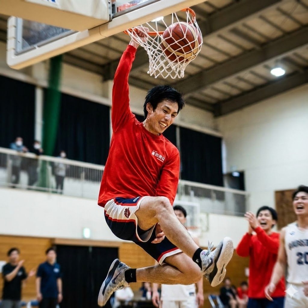 Dynamic Basketball Dunk Photo 2