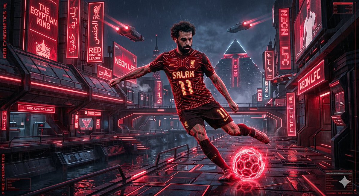 Cyberpunk Futuristic Soccer Scene 4