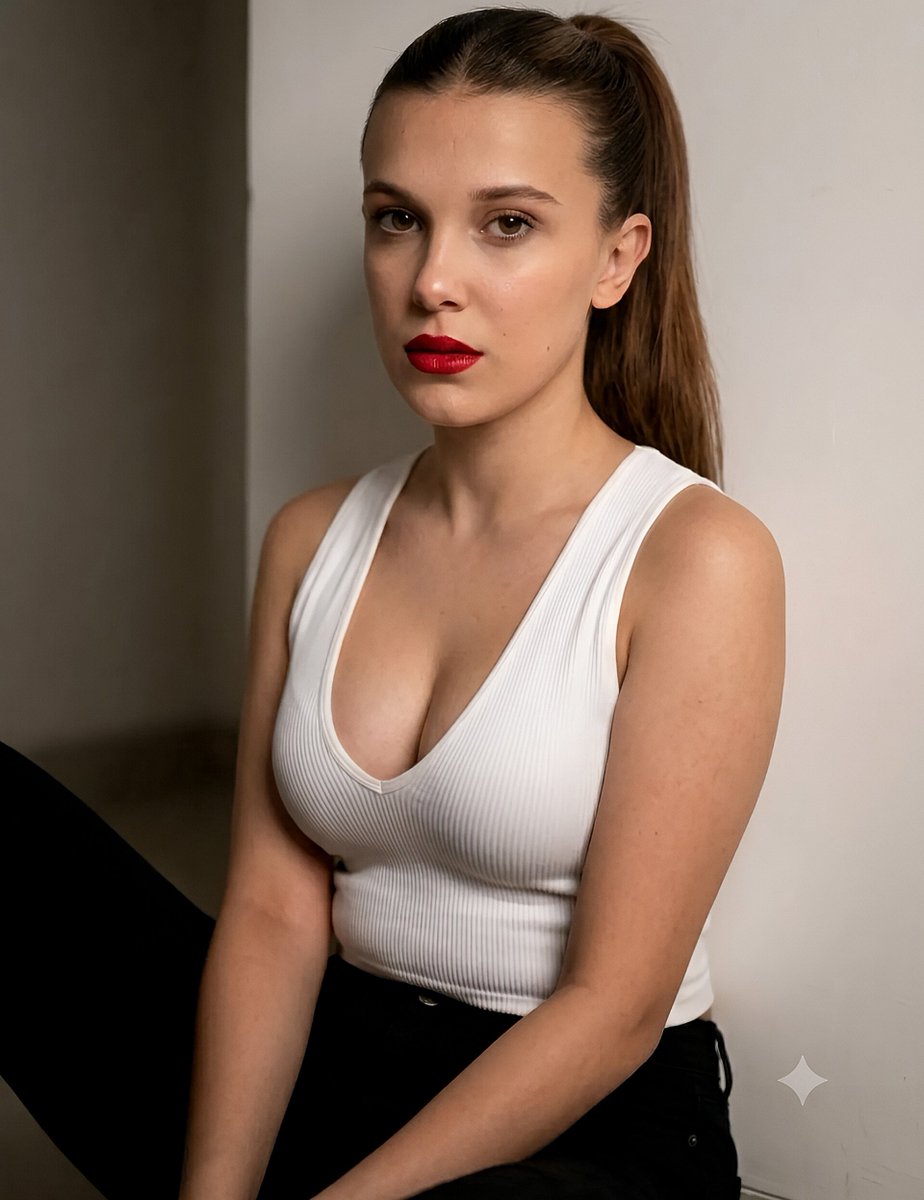 Minimalist Realistic Studio Portrait
