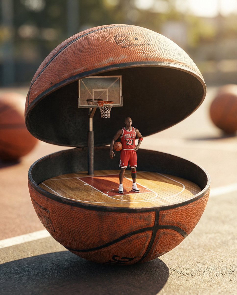 Miniature World Diorama Inside a Sphere 2