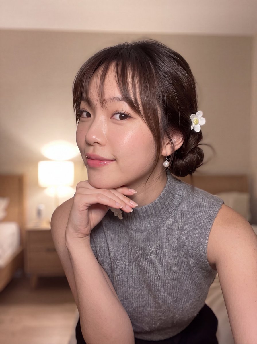 East Asian Woman Selfie Portrait