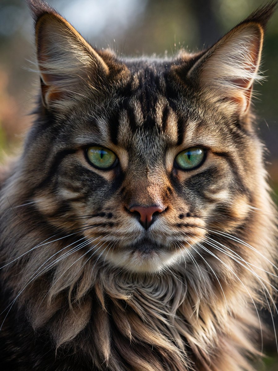Hyper-Realistic Maine Coon Portrait 3