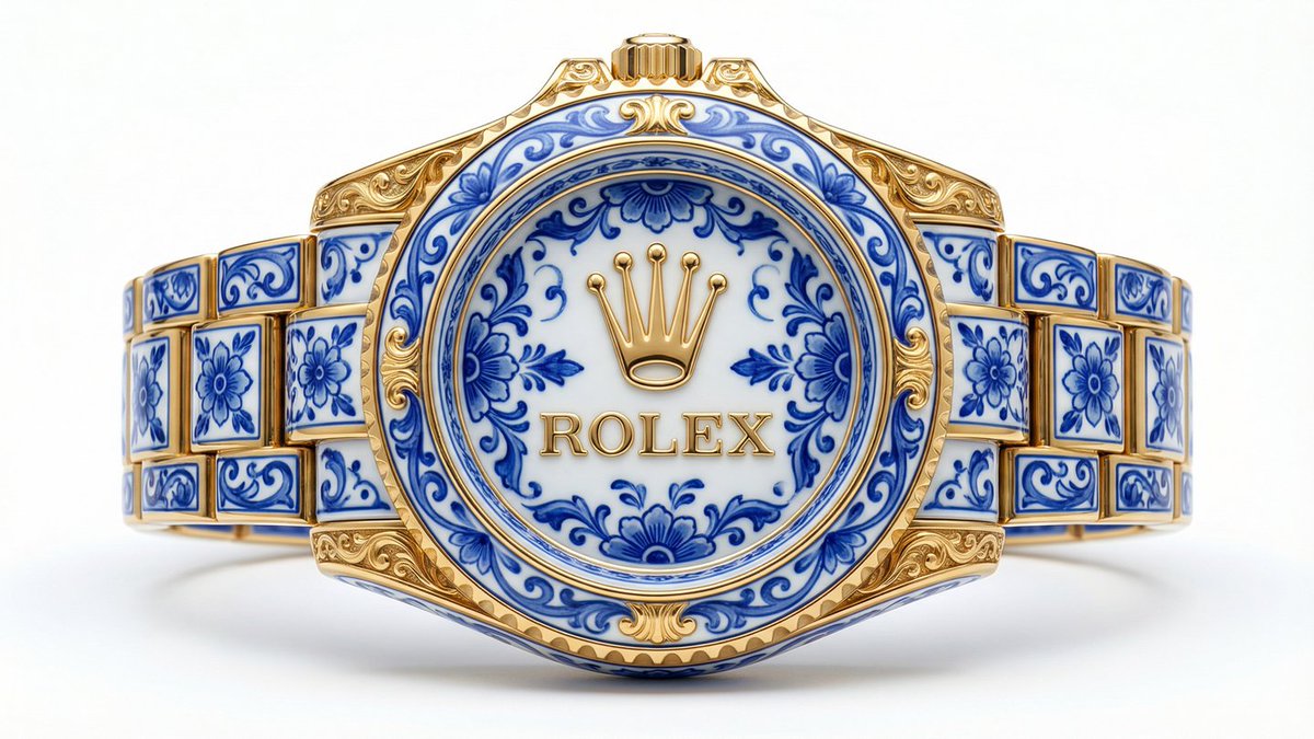 Gilded Delftware Product Signature Prompt 2