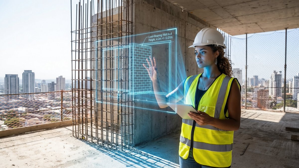 JSON prompt for construction site AR blueprint overlay