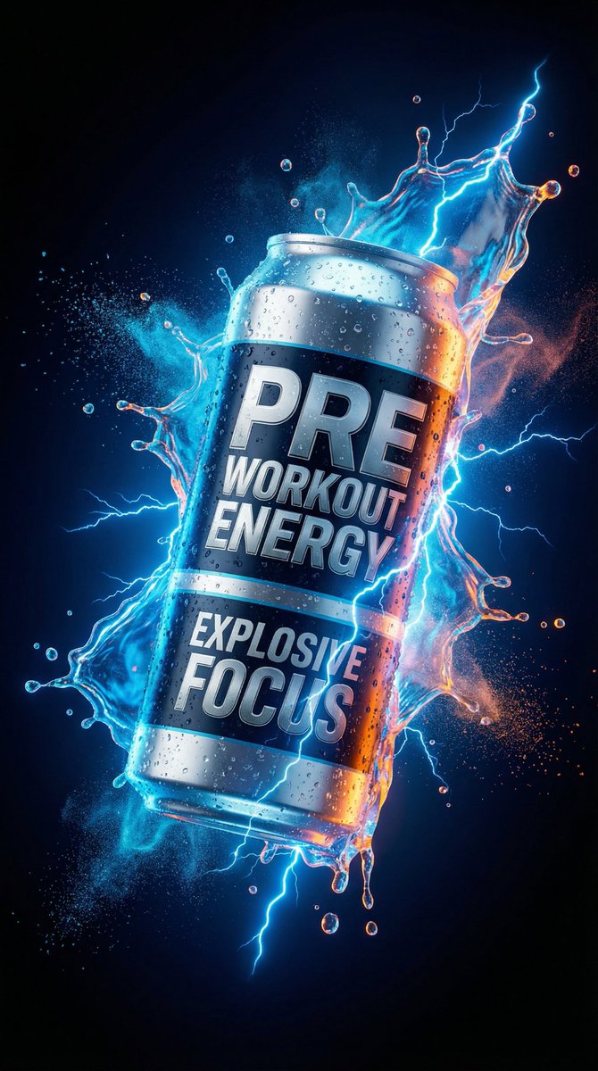 Energy Drink Product Explosion Commercial Prompt Template 3