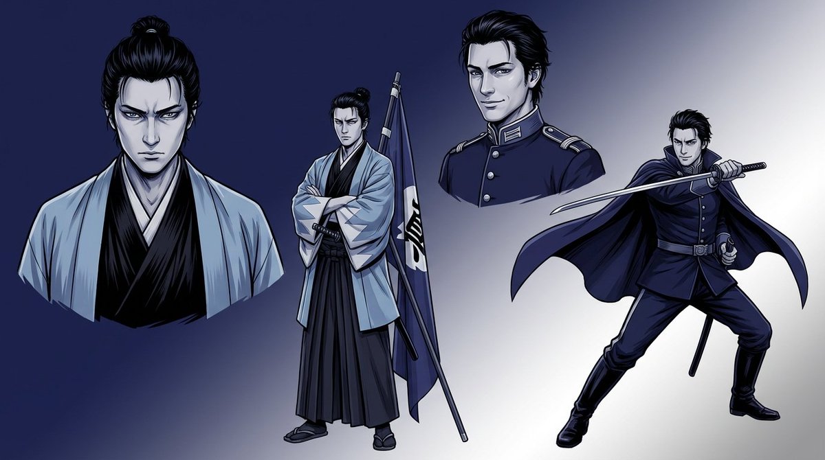 Character Sheet and Illustration Generation for Bakumatsu Agents 3