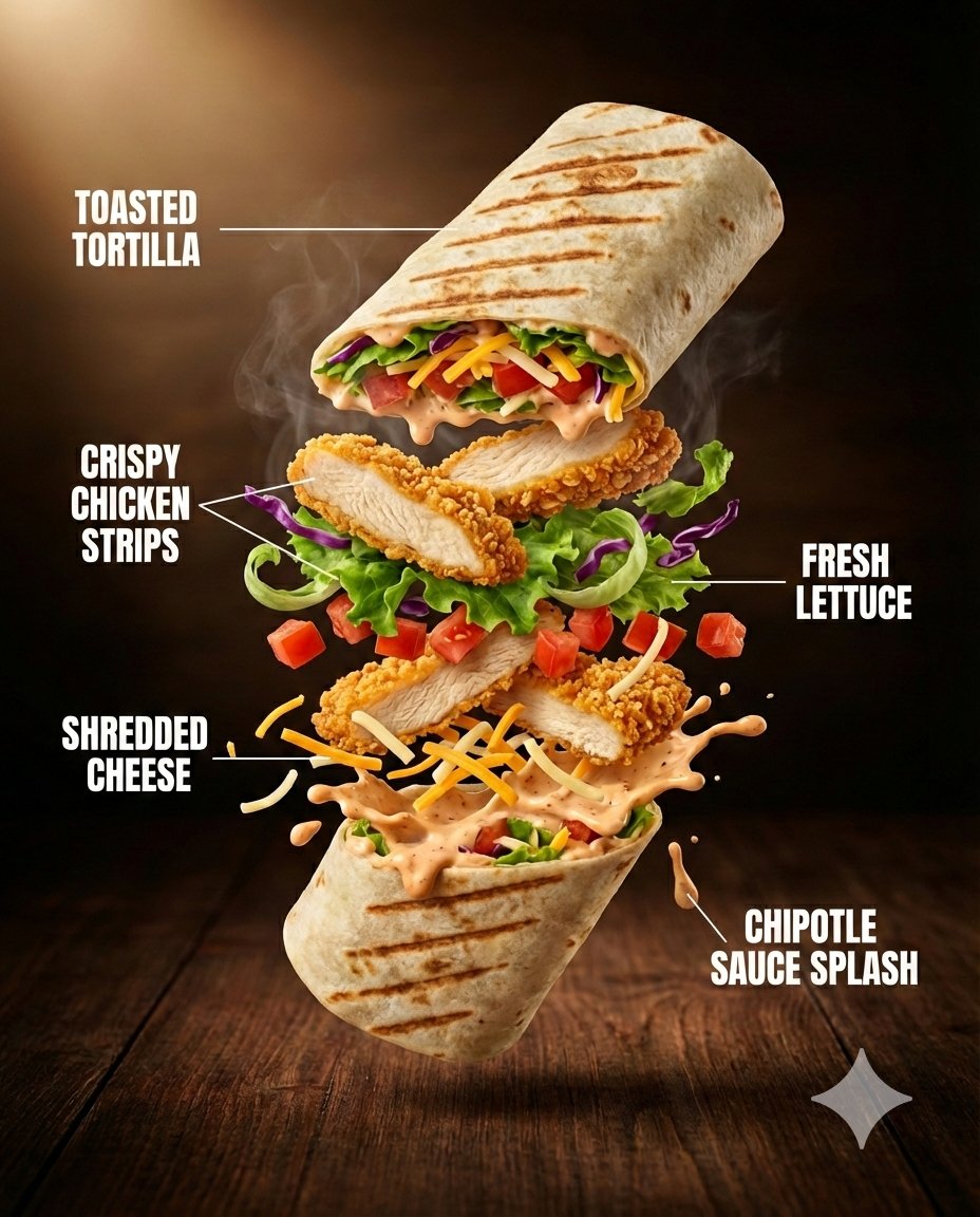 Ultra-Realistic Luxury Fast-Food Ad Shot 3