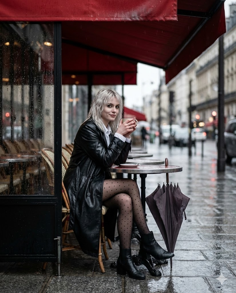 Moody Parisian Cafe Street Photography Prompt