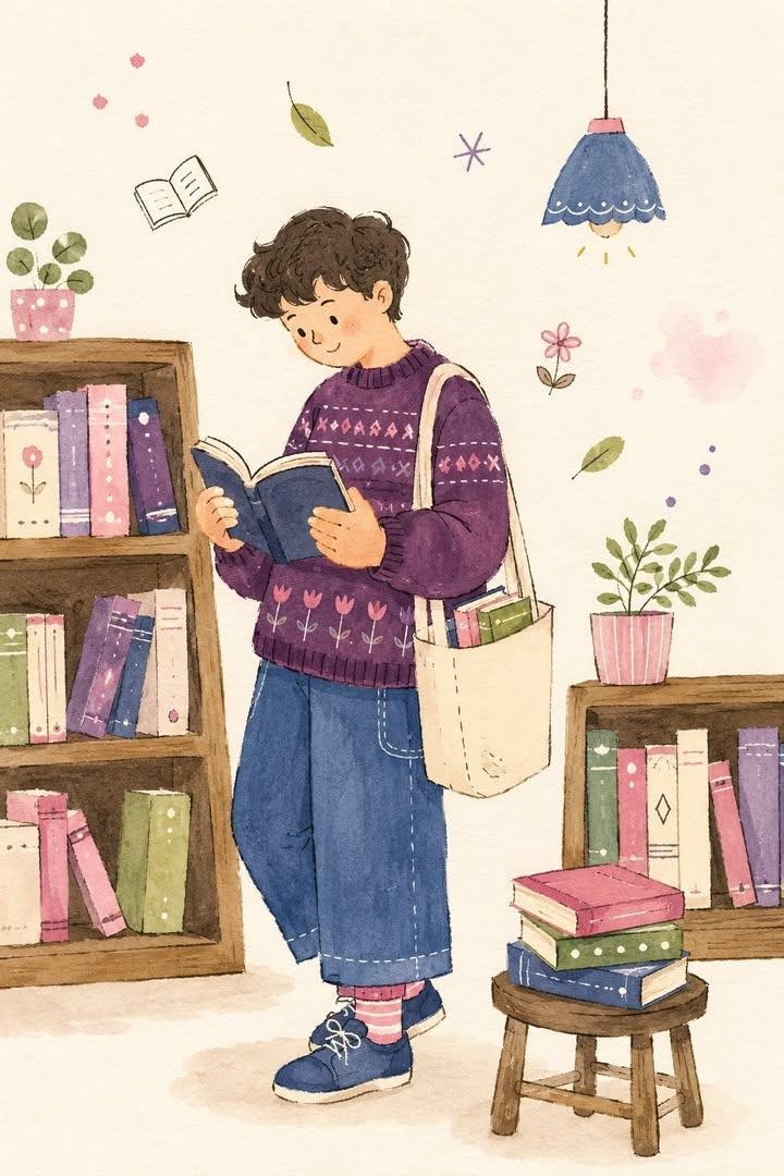 Infographic / Edu Visual - Folk Art Cafe Study Illustration Prompt 2